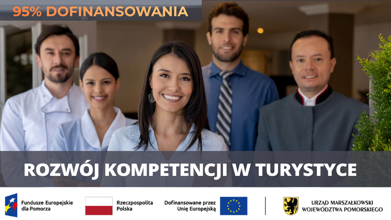 95% dofinansowania na szkolenia w turystyce — do 9 500 zł wsparcia.